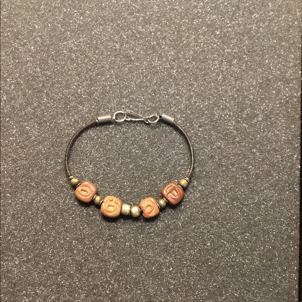 🛍️ 🚦3-$25🚦Vintage Leather Tribal Bracelet